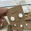 Pendientes de Perla Irregular Barroca Natural Plata de Ley S925 Corazón Pequeño Trébol de Cuatro Hojas Geométricos Brillantes Coloridos para Mujer