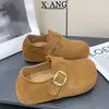 Piel Genuina Suela Gruesa 5cm Aumento Oculto de Altura Completamente Cubiertas Zapatos Birkenstock Zapatos de Mujer 2026 Nuevos Casuales sin Cordones Mocasines