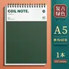 Novo Caderno Espiral Flip-Up B5 Caderno Espesso Retro Caderno A5 Estudante do Ensino Médio Exame de Admissão de Pós-Graduação Grades Horizontais