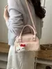 Verão 2026 Novo Estilo Acessórios de Gatinho Fofo Bolsa de Mão Ponto de Bolinha Renda na Borda Bolsa Concha Bolsa Transversal Atacado Bolsa Feminina