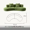Sofá em formato de arco semicircular para áreas de recepção e lounge, adequado para salões de beleza exclusivos, hotéis modernos minimalistas famosos na internet, e para recepção e discussões com clientes
