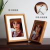 Moldura de madeira maciça de nogueira preta conjunto de mesa para lavar fotos feitas para impressão 6 polegadas 8 madeira 7 sentido avançado a4 moldura vazia personalizada di