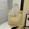 Bolso de Paja Tejida de Verano Transfronterizo para Mujer 2026 Nuevo Estilo Bolso Tejido de Gama Alta Bolso Tote de Gran Capacidad Bolso de Playa