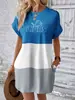 Vestido de Moda Nuevo de Verano para Mujer Sudadera Larga de Cuello Redondo de Equipo de la NFL 211 Vestido Elegante Europeo y Americano