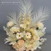 Flores para el camino de la boda flores para la mesa del hotel macetas bolas de flores decoración del escenario de la boda arte floral terminado