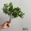 Base de follaje de planta verde artificial, manojos de hierba, hojas de Milán, hojas de boj, plantas acuáticas, accesorios para arreglos florales, hojas para paredes de plantas