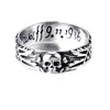 Anillo para Hombre Anillo de Calavera Punk Personalidad Agresiva de Hombre Discoteca Anillo Retro Europeo y Americano