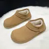Sapatos Birkenstock tudo incluído antiderrapantes sola macia forrados com pelúcia quente 2026 sola grossa para mulheres outono e inverno novos sapatos de algodão batata pequena