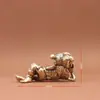 Regalos Culturales y Creativos Antiguos Estilo Chino, Pequeños Adornos de Latón Puro, Nezha, Mi Destino No Está Determinado por el Cielo, Mascota de Té de Escritorio, Regalo para Otros