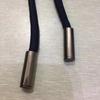 Cabeça de corda liga de zinco através de tubo com clipe inferior pingente corda de calça relógio de pendurar acessórios de corda para suéter chapéu corda longa sem fio com acabamento