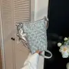 Bolsa de Tecido Colorida Sólida Estilo Coreano Moderna com Textura Porta-Moedas de Design Nichado 2026 Nova Bolsa Transversal Estilosa para Celular