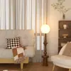 Lámpara de pie romana de columna vintage italiana, lámpara de mesa de lujo ligero para mesita de noche de dormitorio junto al sofá de la sala de estar, con un toque medieval