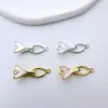 Hebilla Lisa de Cola de Pez Ballena de Cobre Fundido Hebilla de Presión Cadena de Suéter Joyería Hebilla Accesorios para Joyería Hechos a Mano DIY