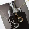 Estilo Ins Verano Nuevo Lupa con Llavero Collar Diseño Original Cadena de Suéter de Moda de Gama Alta