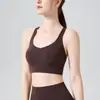 Ropa de Yoga Integral N66 Lycra a Prueba de Impactos para Deporte, Running, Fitness, Chaleco con Espalda Cruzada, Soporte Lateral en el Pecho y Sujetador con Fruncido
