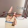 6760 Óculos Estilo Coreano Tr90 para Miopia, Óculos Simples Artísticos Femininos, Armações de Óculos Ovais Retrô, Armações de Óculos para Rosto Pequeno