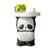 Mesa Auxiliar Panda Pequeña Diseño Creativo Almacenamiento para Sala de Estar Mesa Roja de Internet Mesa Simple para Apartamento Pequeño Almacenamiento de Escritorio Mesa de Centro para Café