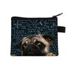 Nova Bolsa de Moedas Curta de Animal Fofo 2021 Mini Carteira de Cartão Bolsa de Armazenamento de Moedas com Impressão Digital para Cabelo