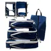 Juego de Seis Piezas de Bolsas de Almacenamiento de Gran Capacidad para el Hogar y el Dormitorio, Juego de Bolsas de Almacenamiento para Ropa, Bolsa de Viaje Portátil Multifuncional Transpirable