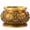 Ornamentos para Queimador de Incenso de Lótus de Latão Metálico Ruiju Queimador com Personagem de Buda Oferenda Doméstica Queimador de Incenso de Sândalo Artesanato Budista