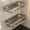Suministros del Fabricante Rejilla de Drenaje para Fregadero de Cocina, Cesta de Almacenamiento de Tela de Pared Engrosada, Estante de Almacenamiento de Condimentos para el Hogar
