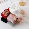Meia-calça Grossa Forrada com Fleece para Inverno Infantil Laço Meia para Menina Dançarina Roupa de Bebê Leggings