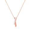 Número Desconocido Plata S925 Collar Geométrico de Lujo Ligero para Mujer Diseño de Nicho Marea Colgante de Zircón Cadena de Clavícula de Plata Esterlina Alto Sentido