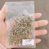 Pedras Strass Pontiagudas Brancas para Nail Art, Pedras Strass Pequenas Transparentes para Preencher Espaços, Pedras Strass Pontiagudas Redondas para Decoração de Unhas