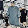 Camiseta de Algodão Salona Masculina e Feminina Mesmo Estilo com Costura Superior, Cor Contrastante, Estilo Montanha para Exterior, Solta, Gola Redonda, Manga Curta, Absorvente de Umidade, Secagem Rápida