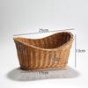 Cesta de Armazenamento Pequena de Rattan Sintético para Frutas Cesta de Armazenamento Trançada Cesta de Lanches para Restaurante Cesta para Batatas Fritas Cesta de Armazenamento para Mesa Fabricante Atacado