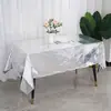 Mantel de plástico desechable de comercio exterior avanzado, rectangular aluminizado para comedor, engrosado, impermeable y a prueba de aceite, venta al por mayor transfronteriza