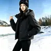 Jaqueta com Capuz da Moda Nova de Inverno 2026, Casaco de Algodão Quente Versátil Estilo Coreano, Parka Feminina, Roupa Externa Feminina