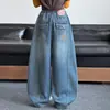 Jeans de Primavera y Otoño para Niñas Modelo 2026 Pantalones Casuales Estilo Coreano para Niñas Mayores con Bolsillos de Solapa y Bordado Doble C