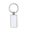 Metal Popular Redondo Cuadrado Forma de Corazón Aleación de Zinc Mini Llavero Llavero de Cruz Llavero de Transferencia Térmica