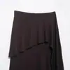 Exportación al por mayor Ropa de mujer 2026 Primavera Estilo europeo y americano Empalme Dobladillo asimétrico Color liso Falda Gama alta Ins