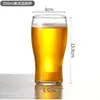 Taza de Cerveza Comercial de Gran Capacidad Cintura Delgada Vidrio de Cristal Taza de Cerveza Artesanal de Trigo Taza de Cerveza de Barril Espesa para el Hogar