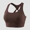 Sujetador deportivo altamente elástico y amigable con la piel, con un hermoso diseño en la espalda, a prueba de impactos, de soporte y ajustable para actividades de yoga y fitness
