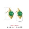 Brincos de Jade de Hotan Femininos Prata Esterlina S925 Elegante e Leve Luxo Gancho de Orelha de Calcedônia Brincos de Ágata Dourada Antiga