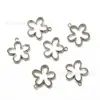 Accesorios DIY de Aleación 23x21mm Colgante de Flor Hueca Estilo Ins para Collar Pendientes Bolsas Dijes Venta al por Mayor