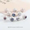 Pulsera de Cuentas Sueltas de Cerámica Girada en Horno Retro de 10 mm Accesorios para Pulseras DIY Pulsera de Cuentas de Cerámica Electrochapada Accesorios para Ropa Cuentas de Porcelana