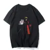 Comercio Exterior Anime Naruto Patrón Sasuke Estampado Casual Camiseta de Manga Corta Top Uchiha Itachi
