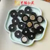 Acessórios de Fivela de Nuvem com Incrustação de Jato em Jacarandá para Pulseira DIY, Colar, Celular, Chaveiro, Pingente, Acessórios de Pingente