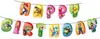 Princesa Stirl Sirena Spiderman Sonic Gato Kitty Temática Dibujos Animados La Bandera Fiesta de Cumpleaños Infantil