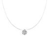 Collar de Plata Esterlina S925 Línea de Pesca Invisible Lágrimas de Sirena Diseño Nicho Exquisito de Alta Gama Elegante Cadena Clavícula Modelo para Mujer
