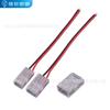 Conector de terminal de 8/10 mm recto sin área oscura con hebilla de cristal COB de bajo voltaje con junta sin soldadura de tira de luz LED
