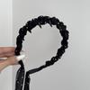 Peine de Lunares Estilo Francés con Cinta, Diadema con Lazo de Corona Alta, Dulce y Delicado, Hace que la Cara Parezca Más Pequeña, Accesorio para el Cabello para Mujer
