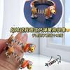 Lindo Divertido Anillo de Perro de Primavera Moda para Mujer Personalidad Sentido de Alta Gama Anillo Diseño Nicho Viento Frío Comida Anillo de Dedo Trendy