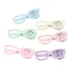 Pinza para el Cabello con Forma de Pico de Pato para Gafas Metálicas, Pinza de Color Macarrón Divertida y Original, Base de Pinza para Flequillo con Diseño Hueco
