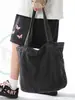 Bolsa Jeans Vintage Versátil Casual Grande Capacidade Bolsa de Ombro Tendência Bolsa de Mão Jeans Lavado