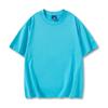 Para temu transfronterizo cuello redondo manga corta alta calidad color sólido camiseta lavar algodón camiseta en blanco tendencia camiseta en blanco para hombres y mujeres